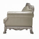 Ally Loveseat with 3 Pillows 64’’ Wood Vintage White Faux Leather BM324676