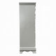 Auri Kids Tall Dresser Chest with 6 Drawers Scalloped Base Gray BM324681