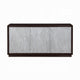 Sideboard Console Cabinet Silver Metal Touch Open Door 68 Inch Brown BM324686