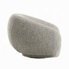 Keanu Swivel Accent Chair Plush Round Cloudlike Design Brown Boucle BM324693