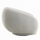 Keanu Swivel Accent Chair Plush Round Cloudlike Design Beige Boucle BM324694