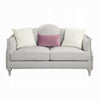 Kyna Loveseat 3 Pillows 66’’ Champagne Wood Frame and Beige Linen BM324700