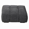 Cloe Modern Ottoman Tufted Gray Linen Upholstery 39x26 Solid Wood BM324708