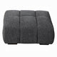 Cloe Modern Ottoman Tufted Gray Linen Upholstery 39x26 Solid Wood BM324708