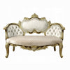 Mara Curved Bench Sofa Wingback Crystal Tufted Classic Gold Carvings BM324710