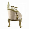 Mara Curved Bench Sofa Wingback Crystal Tufted Classic Gold Carvings BM324710