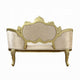 Mara Curved Bench Sofa Wingback Crystal Tufted Classic Gold Carvings BM324710