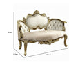 Mara Curved Bench Sofa Wingback Crystal Tufted Classic Gold Carvings BM324710