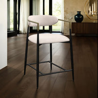 Beige, Black, Antique Brass