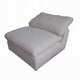 Shar Modular Armless Chair Pillow Top Cushions Ivory Linen Fabric BM324727