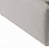 Shar Modular Ottoman Pillow Top Cushion Plush Ivory Linen Fabric BM324728