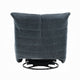 Taon Swivel Glider Manual Recliner Chair Tufted Dark Gray Chenille BM324731