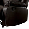 Zuru Motion Manual Rocker Recliner Chair Plush Brown Faux Leather BM324736