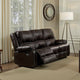 Zuru Motion Manual Recliner Sofa, 3 Seater, Plush Brown Faux Leather