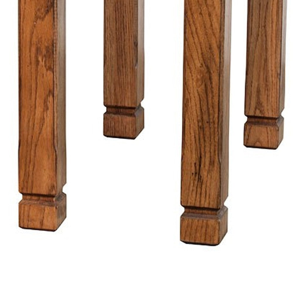 Marv Accent Chair Side Table 25’’ Rectangular Top Drawer Brown Wood BM324744