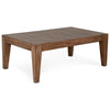 Yael Coffee Table Tapered Legs 48’’ Rectangular Top Light Brown Wood BM324747