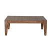 Yael Coffee Table Tapered Legs 48’’ Rectangular Top Light Brown Wood BM324747
