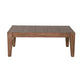Yael Coffee Table Tapered Legs 48’’ Rectangular Top Light Brown Wood BM324747
