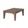 Yael Coffee Table Tapered Legs 48’’ Rectangular Top Light Brown Wood BM324747