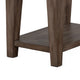 Yael Accent Side Table Tapered Legs 25 Inch Rectangular Brown BM324748