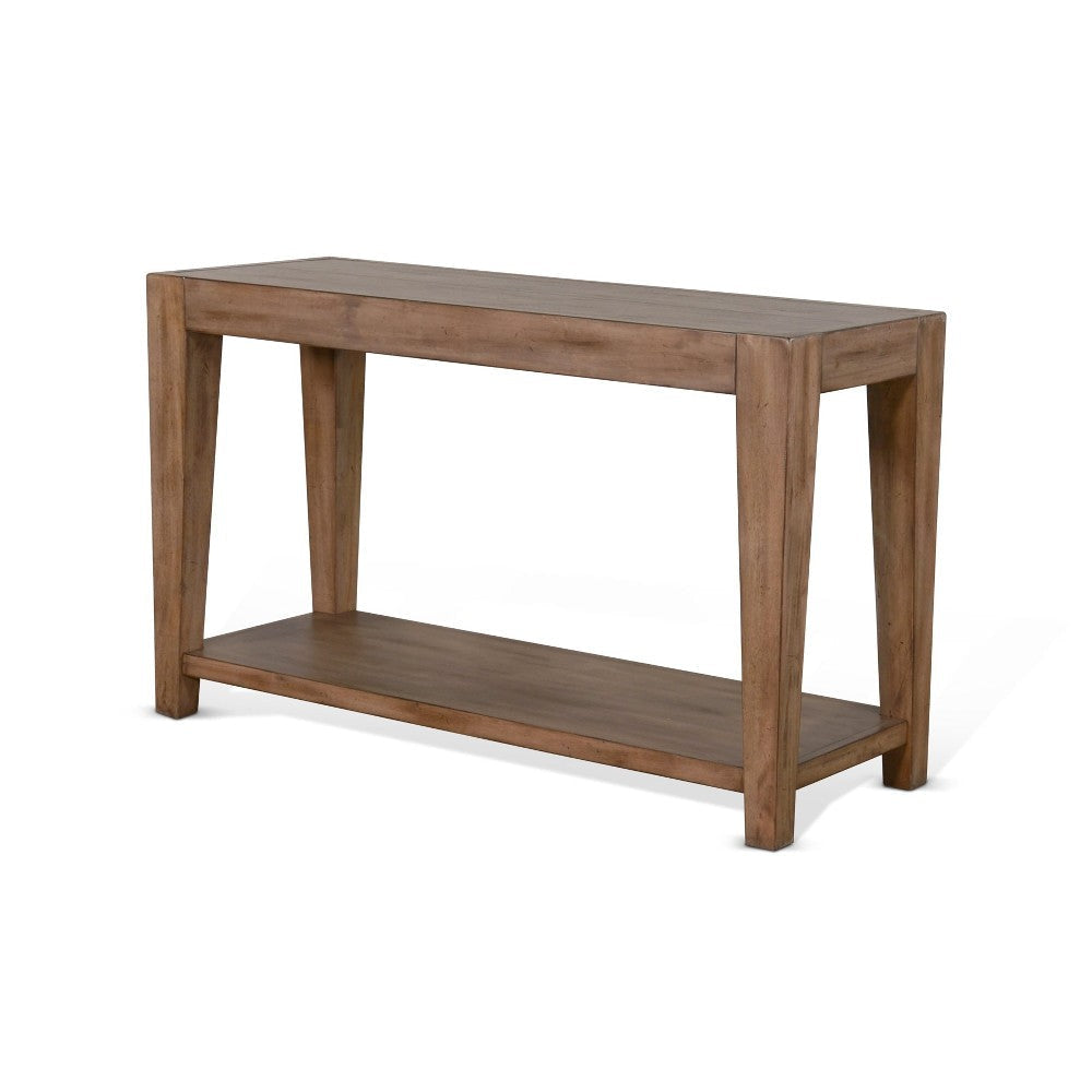 Yael Sofa Table Tapered Legs 50’’ Rectangular Top Light Brown Wood BM324750