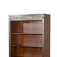 Odell Bookcase w 5 Adjustable Shelves Dark Brown Wood Slate Inlay 60’’ BM324755
