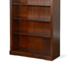 Odell Bookcase w 5 Adjustable Shelves Dark Brown Wood Slate Inlay 60’’ BM324755