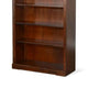 Odell Bookcase w 5 Adjustable Shelves Dark Brown Wood Slate Inlay 60’’ BM324755