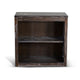 Sofi Small Bookcase X Cross Panels 2 Shelves Dark Brown Veneer BM324773