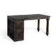 Sofi Office Writing Desk, Turned Legs, 56" Rectangular Dark Brown Top