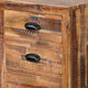Havi File Cabinet 3 Drawers Black Cup Handles Rustic Light Brown BM324784