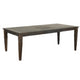 Flint Dining Table, 66-90" Rectangular Extendable, Brown Solid Wood