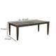 Flint Dining Table 66-90’’ Rectangular Extendable Brown Solid Wood BM324798