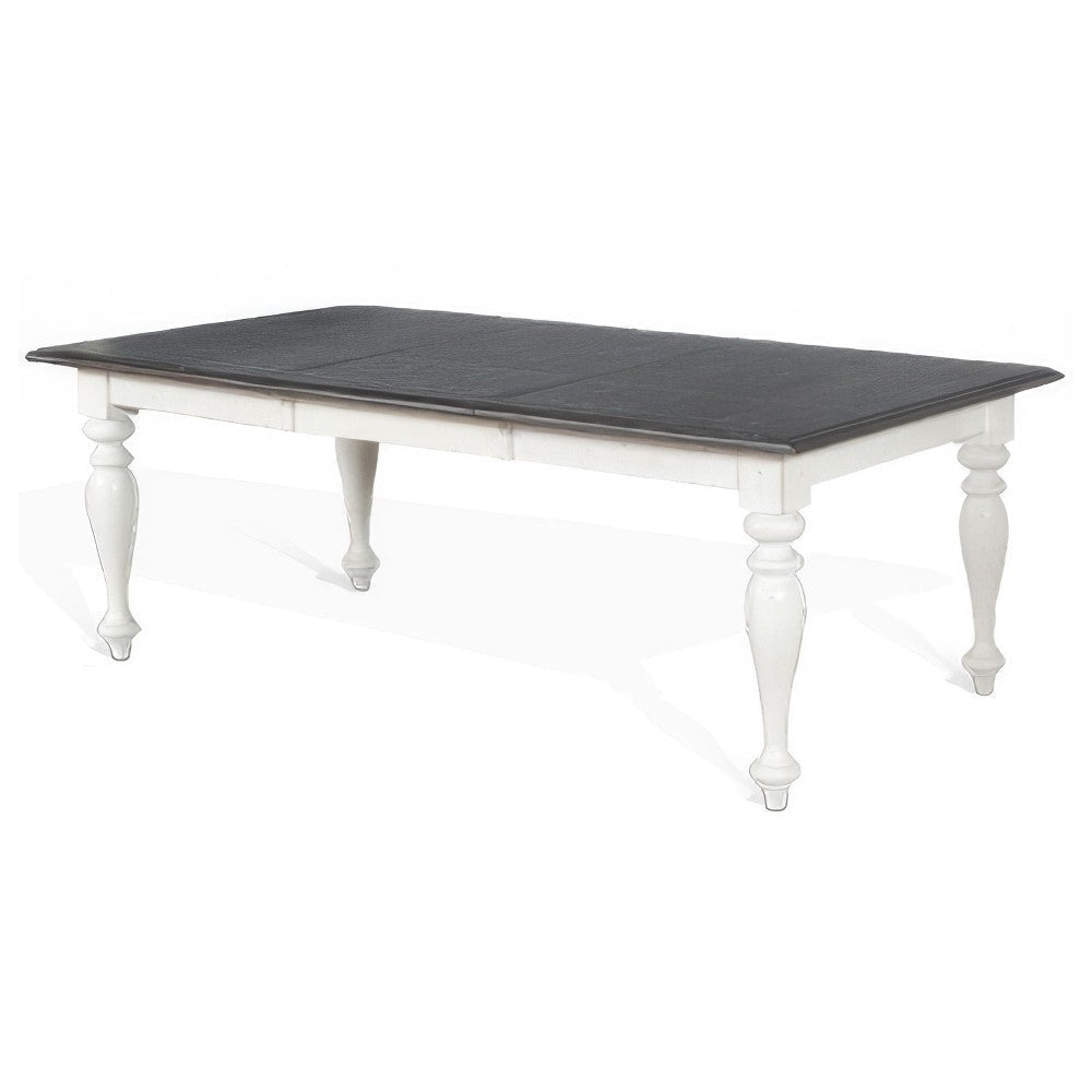 Orso Dining Table White Mindi Wood Rectangular Extendable 60-84’’ BM324799