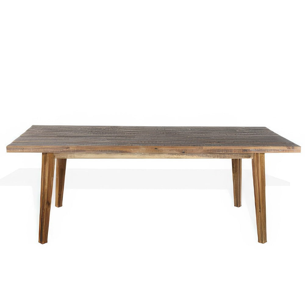 Kerry Dining Table, Light Brown Acacia Wood, Rectangular 86" Top