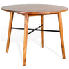 Amy Counter Height Dining Table, Orange Brown Natural Mindi Wood 48"