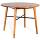 Amy Counter Height Dining Table, Orange Brown Natural Mindi Wood 48"