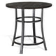 Flint Counter Height Table Round 36’’ Dark Brown Mahogany w Metal BM324809