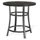 Flint Counter Height Table Round 36’’ Dark Brown Mahogany w Metal BM324809