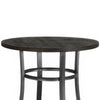 Flint Counter Height Table Round 36’’ Dark Brown Mahogany w Metal BM324809