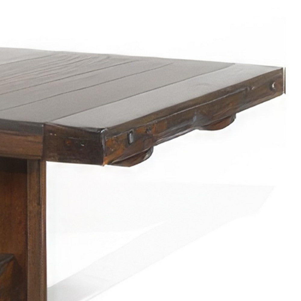 Reggie Dining Table, Brown Mahogany Rectangular Extendable 86-122"