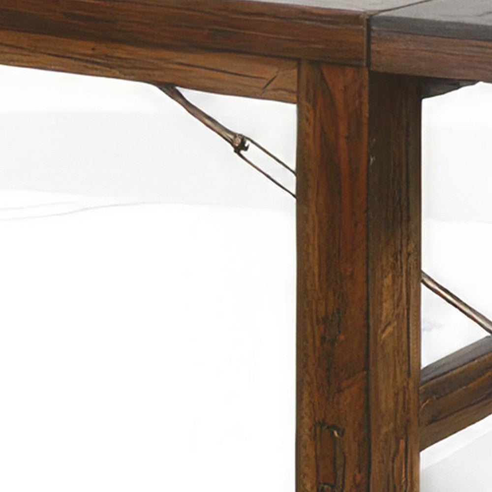 Reggie Dining Table, Brown Mahogany Rectangular Extendable 86-122"