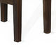 Flint Barstool Set of 2 Backless Plush Black Vinyl Seat Dark Brown Mahogany BM324824