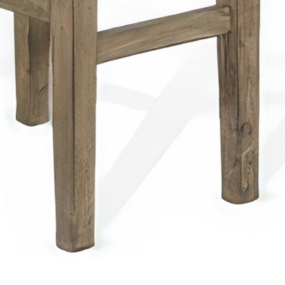 Yael Barstool Set of 2 Black Faux Leather Cushioned Taupe MahoganyWood BM324825