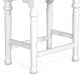 Orso Counter Height Stool Set of 2 White Dark Brown Mahogany Wood BM324844