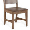 Yael Dining Chair Set of 2 Ladderback Design Light Brown Mahogany BM324847