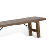 Yael Bench 72’’ Light Brown Mindi and Mahogany Turnbuckle Accents BM324852