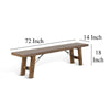 Yael Bench 72’’ Light Brown Mindi and Mahogany Turnbuckle Accents BM324852