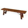 Reggie Bench 72’’ Brown Mahogany Wood Metal Turnbuckle Accent Design BM324853