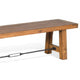 Jake Dining Bench Light Brown Mahogany Wood Turnbuckle Accent 64’’ BM324862